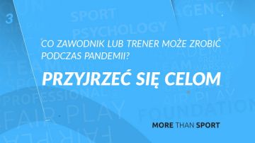 Co zawodnik lub trener może zrobić podczas pandemii?